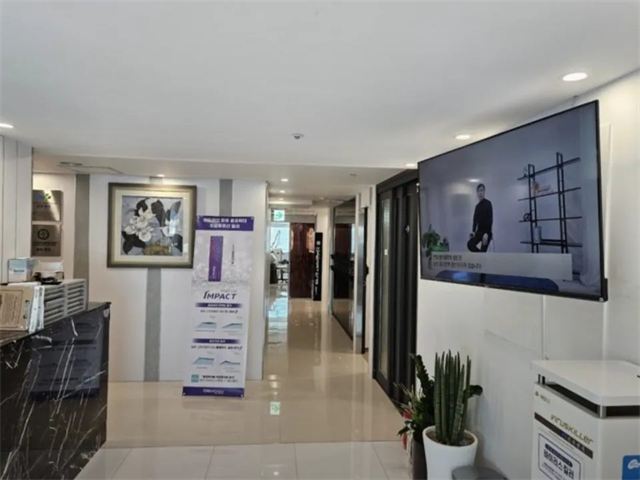 Hallway from the reception desk to the treatment rooms at Seomyeon L Urology